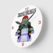 Riker Turtle Clock Runde Wanduhr (Winkel)