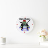 Riker Turtle Clock Runde Wanduhr (Zuhause)