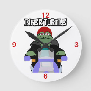 Riker Turtle Clock Runde Wanduhr
