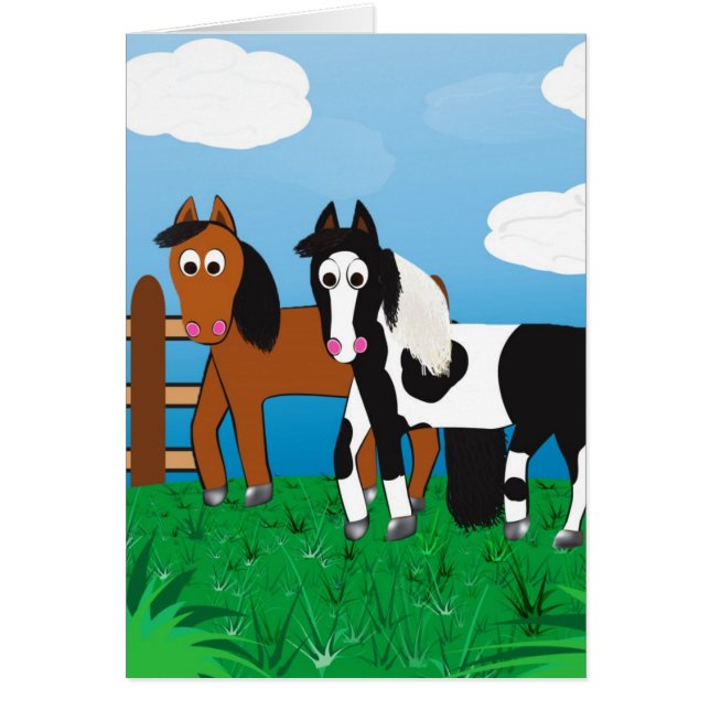 Riki und J.R. Postkarte (Vorne)