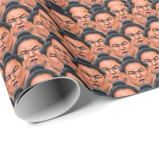 RIKISHI!! (Sumo-Ringkämpfer) Geschenkpapier (Rolleneckpunkt)