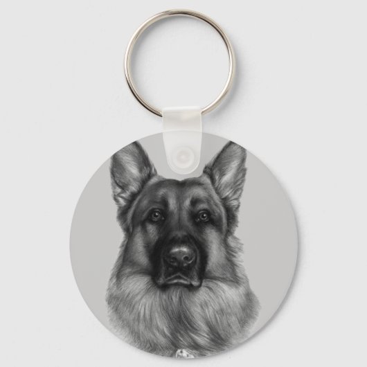 Rikko, Deutscher Schäferhund Schlüsselanhänger (Vorderseite)