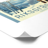 Riksgränsen Schweden Skigebiet Poster (Ecke)
