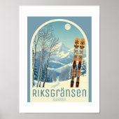 Riksgränsen Schweden Skigebiet Poster (Vorne)