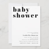 RILEY Bold Bohemisch Retro Foto Baby Dusche Einladung (Vorderseite)