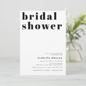 RILEY Bold Bohemisch Retro Foto Brautparty Einladung (Stehend Vorderseite)