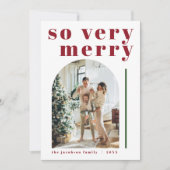 RILEY Bold so Frohe Arch Weihnachtskarte Einladung (Vorderseite)