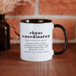 RILEY Chaos Koordinator Definition Office-Mitarbei Tasse<br><div class="desc">Diese Keramik-Tasse zeichnet sich durch eine moderne Schriftart-Kombination und eine lustige Definition des 'Chaos-Koordinators' aus. Diese Kaffeetasse ist das perfekte Geschenk für Ihren Lieblings-Büromanager,  Mitarbeiter,  Chef oder sogar eine geschäftige Mama da draußen.</div>