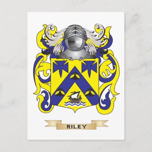 Riley Coat of Arms (Familienwappen) Postkarte (Vorderseite)