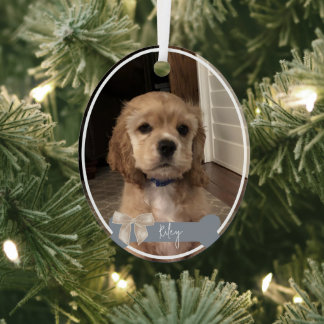 Riley Custom Pet Foto Weihnachtsdekoration Ornament Aus Metall
