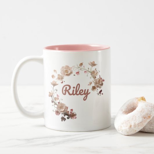 Riley Floral Tasse (Mit Donut)