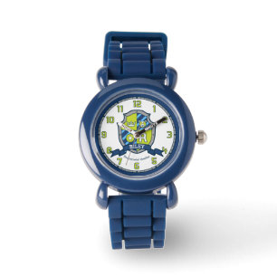Riley-Jungs-Name bedeutet, dass Wappen blau grün  Armbanduhr