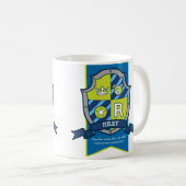 Riley Letter R Wappen Blau grün Bedeutung Kaffeetasse (VorderseiteRechts)