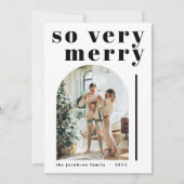 RILEY Modern so sehr froh Arch Weihnachtskarte Einladung (Vorderseite)