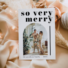 RILEY Modern so sehr froh Arch Weihnachtskarte Einladung