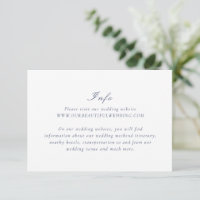 Riley Navy Blue Elegant Wedding