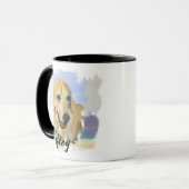 “Riley” – Portrait of a Dog - Personalize Yours Tasse (Vorderseite Links)