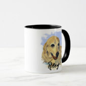 “Riley” – Portrait of a Dog - Personalize Yours Tasse (VorderseiteRechts)