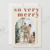 RILEY Retro So sehr frohe Arch Weihnachtskarte Einladung (Vorderseite)