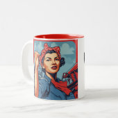 Riley-Rose-Tasse Zweifarbige Tasse (Vorderseite Links)