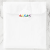 Riley Runder Aufkleber (Tasche)
