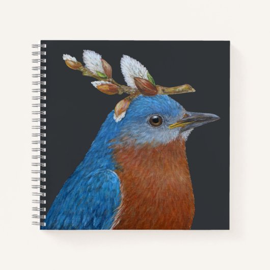 Riley the bluebird Spiral Notebook Notizblock (Vorderseite)