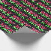 Riley Vorname Name Graffiti red green Geschenkpapier (Ecke)