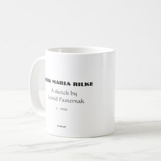 Rilke - Skizze Tasse (Vorderseite Links)