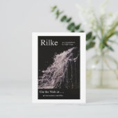 RILKE WEBSITE POSTER POSTKARTE (Stehend Vorderseite)