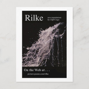 RILKE WEBSITE POSTER POSTKARTE
