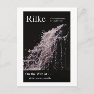 RILKE WEBSITE POSTER POSTKARTE