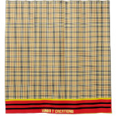 Rilla Kariert Duschvorhang (Vorderseite)