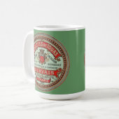 Rillettes de Tours Vintage französische Label-Tass Kaffeetasse (Vorderseite Links)
