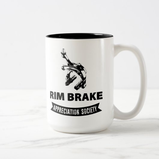 Rim Brake Aufwertungsgesellschaft Zweifarbige Tasse (Rechts)