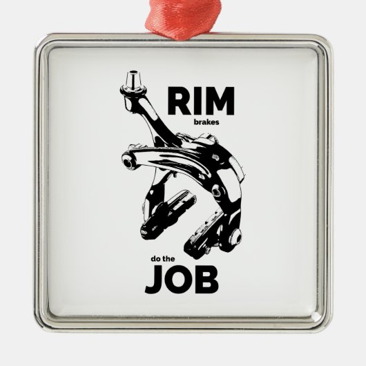 Rim Brakes machen den Job-Cycling Ornament Aus Metall (Vorne)