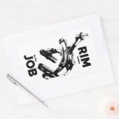 Rim Brakes machen den Job-Cycling Rechteckiger Aufkleber (Umschlag)