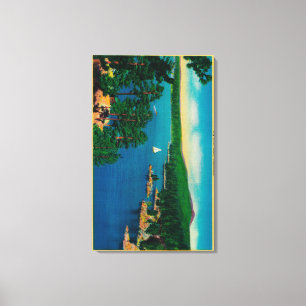 Rim of the World Drive in San Bernardino Leinwanddruck