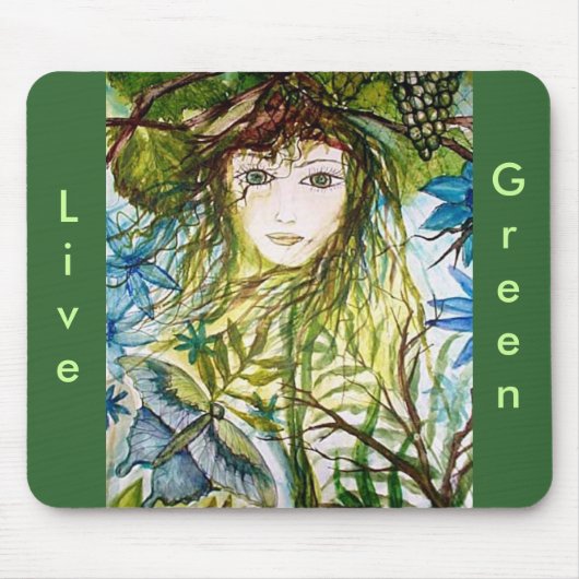 RIMAS WELT, Live, Grün Mousepad (Vorne)