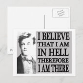 Rimbaud in Hell Postkarte (Vorne/Hinten)