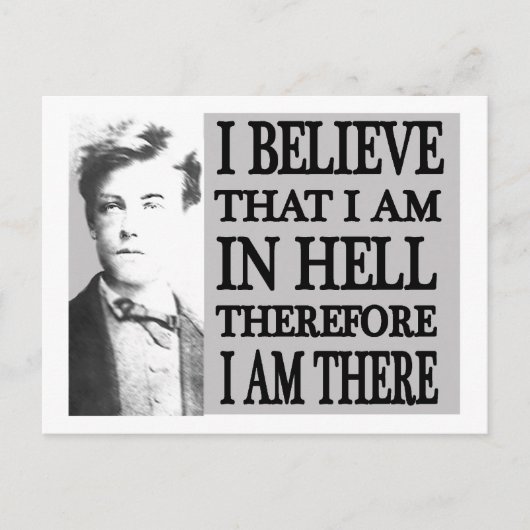 Rimbaud in Hell Postkarte (Vorderseite)