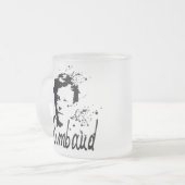 RIMBAUD-Portrait 2-mal-Tasse Mattglastasse (Vorderseite Links)