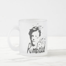 RIMBAUD-Portrait 2-mal-Tasse Mattglastasse