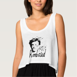 RIMBAUD Portrait Graphic Art Women Top