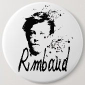 RIMBAUD-Portrait rund Button (Vorderseite)