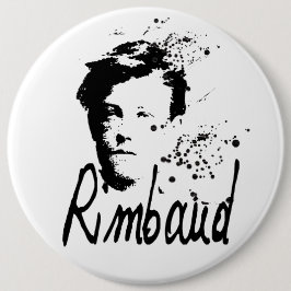 RIMBAUD-Portrait rund Button