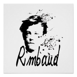 RIMBAUD Porträt-grafische Kunst-perfektes Plakat Poster