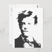Rimbaud Postkarte (Vorne/Hinten)