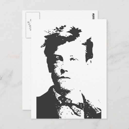 Rimbaud Postkarte (Vorne/Hinten)