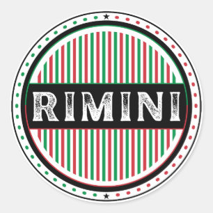 Rimini City Pride Emblem – Italienische Identität Runder Aufkleber