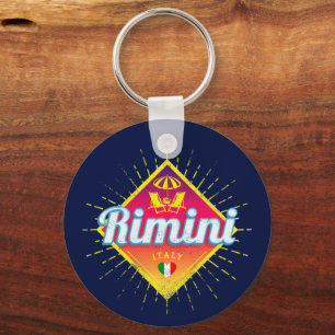 Rimini Emilia-Romagna Italien Retro-Sonnenuntergan Schlüsselanhänger